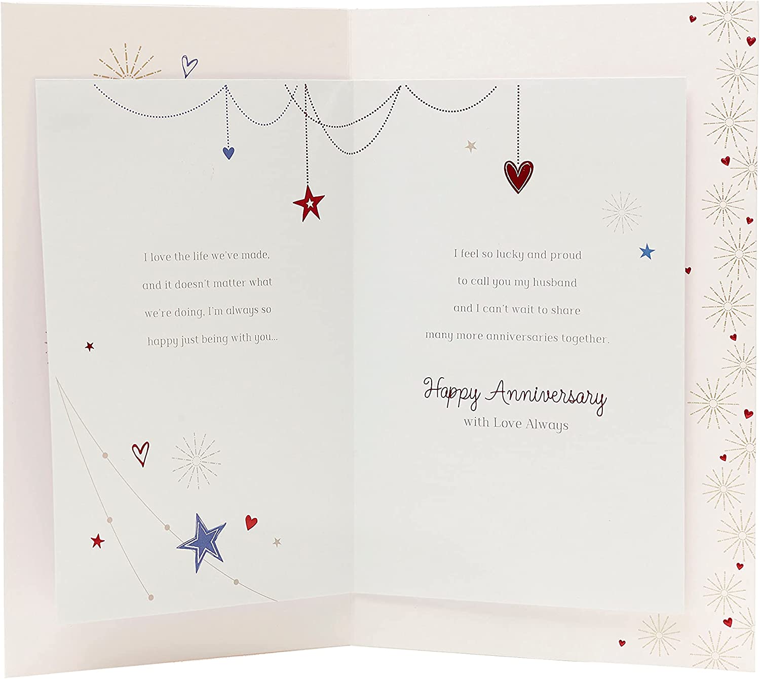Romantic Husband Anniversary Card with Lovely Verse Our Life Together