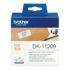 Brother Small Address Label Roll 62mm x 29mm 800 labels - DK11209