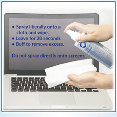 AF Anti-bac+ Sanitising Smart Board/Whiteboard & Surface Cleaning Spray For Enamel Whiteboards Ink Removal, Desks, Door handles, Gym Equipment and more. 250ml Pump Spray Bottle.