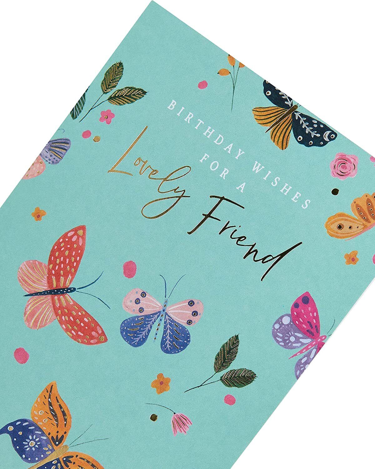 Floral Design Lovely Friend Birthday Card