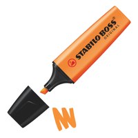 STABILO BOSS ORGINAL Highlighter Chisel Tip 2-5mm Line Orange (Pack 10) - 70/54
