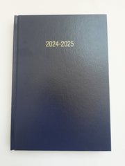 ValueX Academic Mid Year A4 Week To View Diary 2024/2025 Blue - A43E Blue