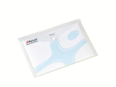 Rexel Popper Wallet Polypropylene A4 White (Pack 5) 16129WH