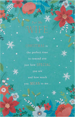 UK Greetings Christmas Card for Wife - Heartfelt Design