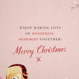 Christmas Greeting Card for Daughter and Son-in-Law with Festive Seasonal Design and Loving Wishes