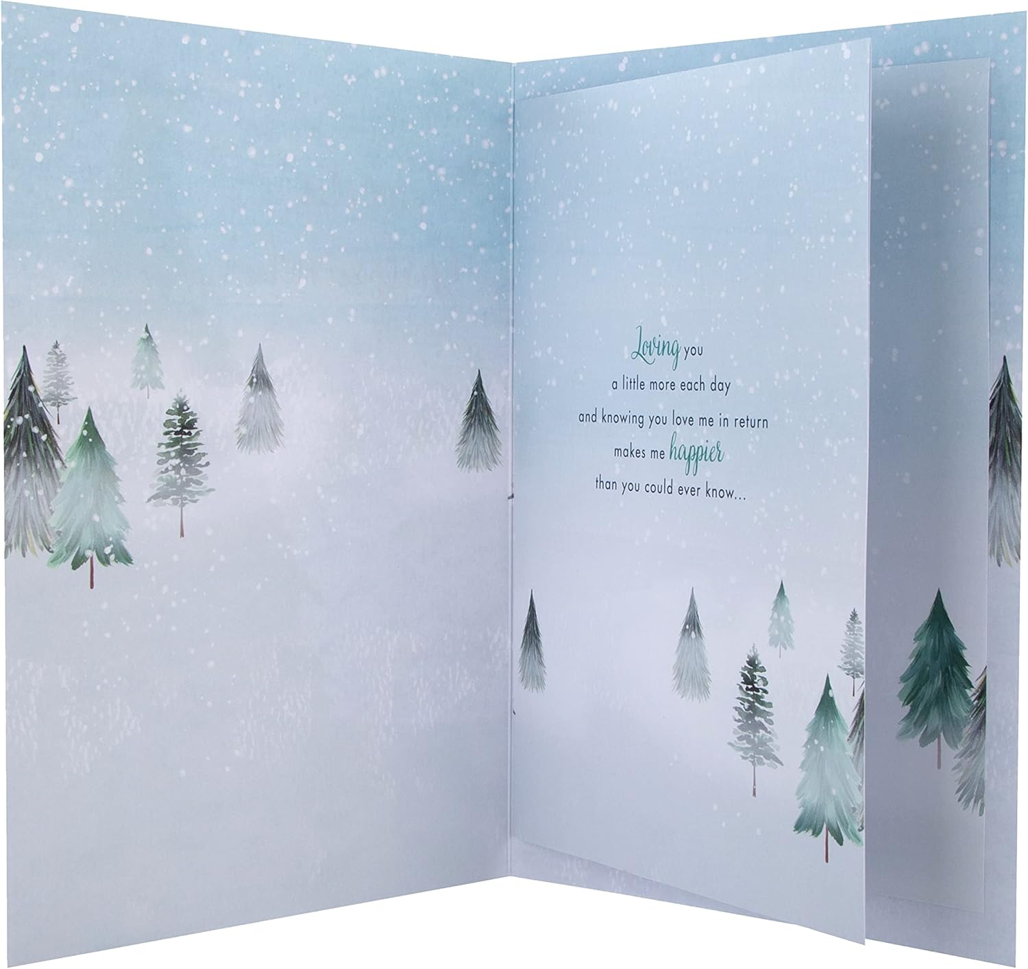 Girlfriend Open Christmas Card – Heartfelt Festive Greeting