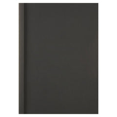 GBC Thermal Binding Cover A4 1.5mm Clear PVC Front Black Leathergrain Back (Pack 100) - IB451607