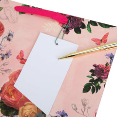 Elegant Floral Design Large Gift Bag