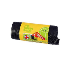 The Green Sack Swing Bin Liners 50 Litre Black Roll (Pack 20) 0703127