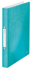 Leitz WOW Ring Binder Polypropylene 2 O-Ring A4 25mm Rings Ice Blue (Pack 10) 42570051 DD