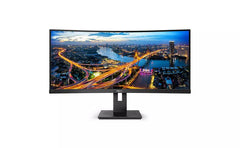 Philips B Line 346B1C 34 Inch Curved Ultra Wide Quad HD 3440 x 1440 Pixels 100Hz Refresh Rate HDMI DisplayPort USB C LED Monitor