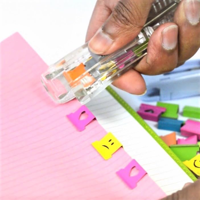 Rapesco Supaclip 40 Refill Clips - Bright Yellow (100 x Smiles)