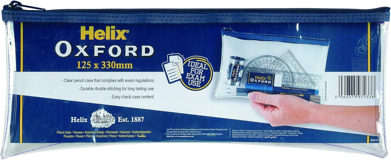 OXFORD 13IN X 5IN CLEAR P.CASE