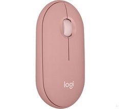 Logitech Pebble 2 M350s 4000 DPI Ambidextrous RF Wireless + Bluetooth Optical Tonal Rose Mouse