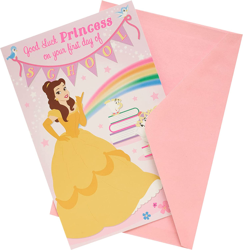 Disney Cinderella First Day Of School Good Luck Card
