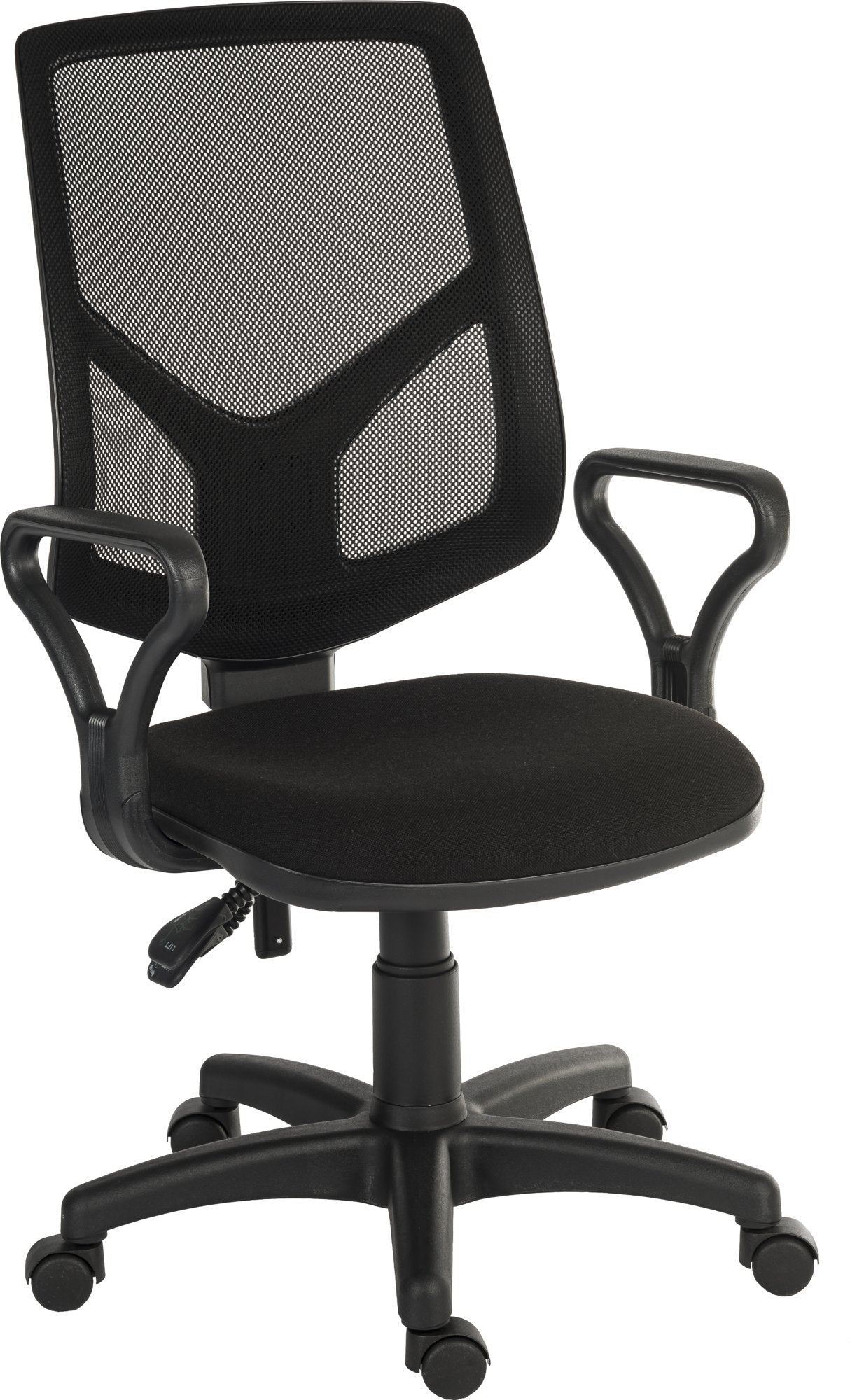 Teknik Office Vanguard Twin Lever Mesh Back Executive Task Operator Office Chair With Loop Arms Black - 6998/0288 DD