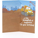 Smilling Digger Boy 2nd Birthday Card