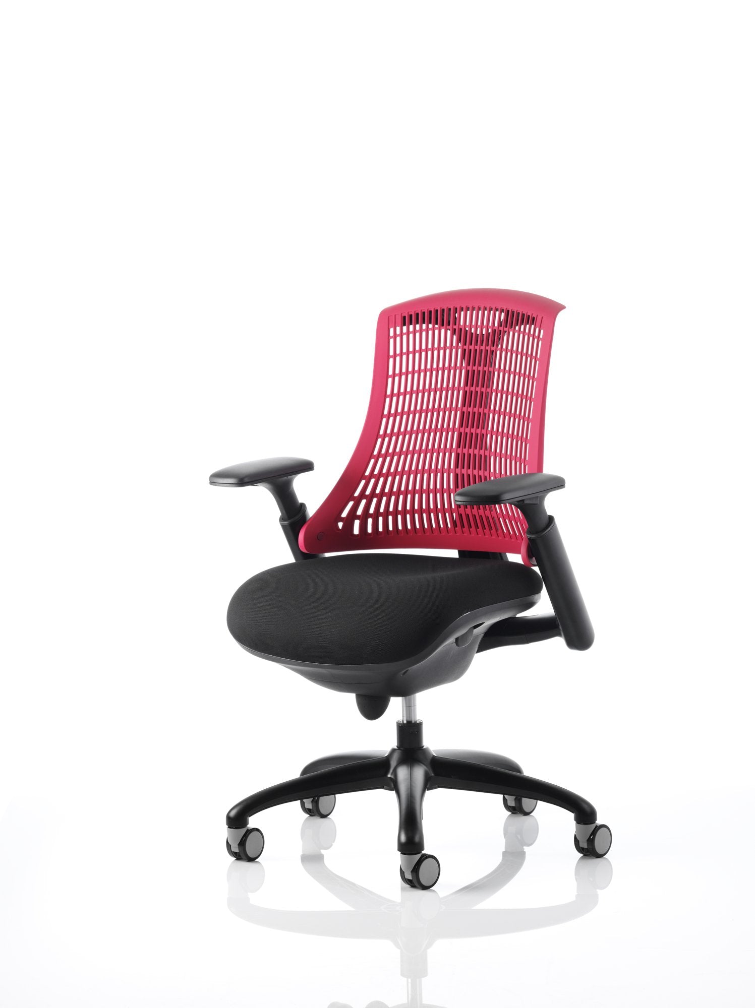 Flex Chair Black Frame With Red Back KC0073 DD