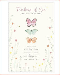 Thinking Of You Mother's Day Card - Thinking Of You On Mother's Day Butterflies