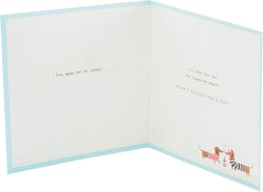 Boyfriend Valentines Day Card With Envelope - Sausage Dog Couple Design
