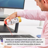Fellowes 200ml invertible air duster for office cleaning, featuring a compact design and easy-to-use spray nozzle.
