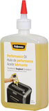 Fellowes shredder oil 355ml bottle, lubricant for micro-cut and cross-cut paper shredders, office supplies accessory