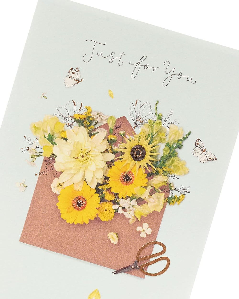 Just For You Floral Design Birthday Card
