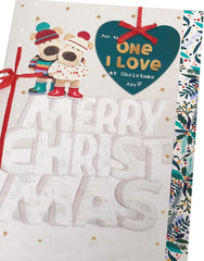 Boofle Christmas Card for The One I Love - Cute Design