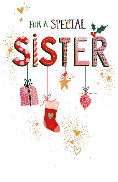 Integrated Sister Christmas Card – Heartfelt Festive Greeting