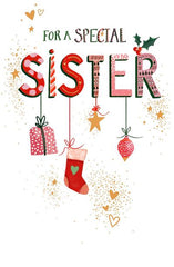 Integrated Sister Christmas Card – Heartfelt Festive Greeting