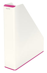 Leitz WOW Dual Colour Magazine File A4 White/Pink 53621023