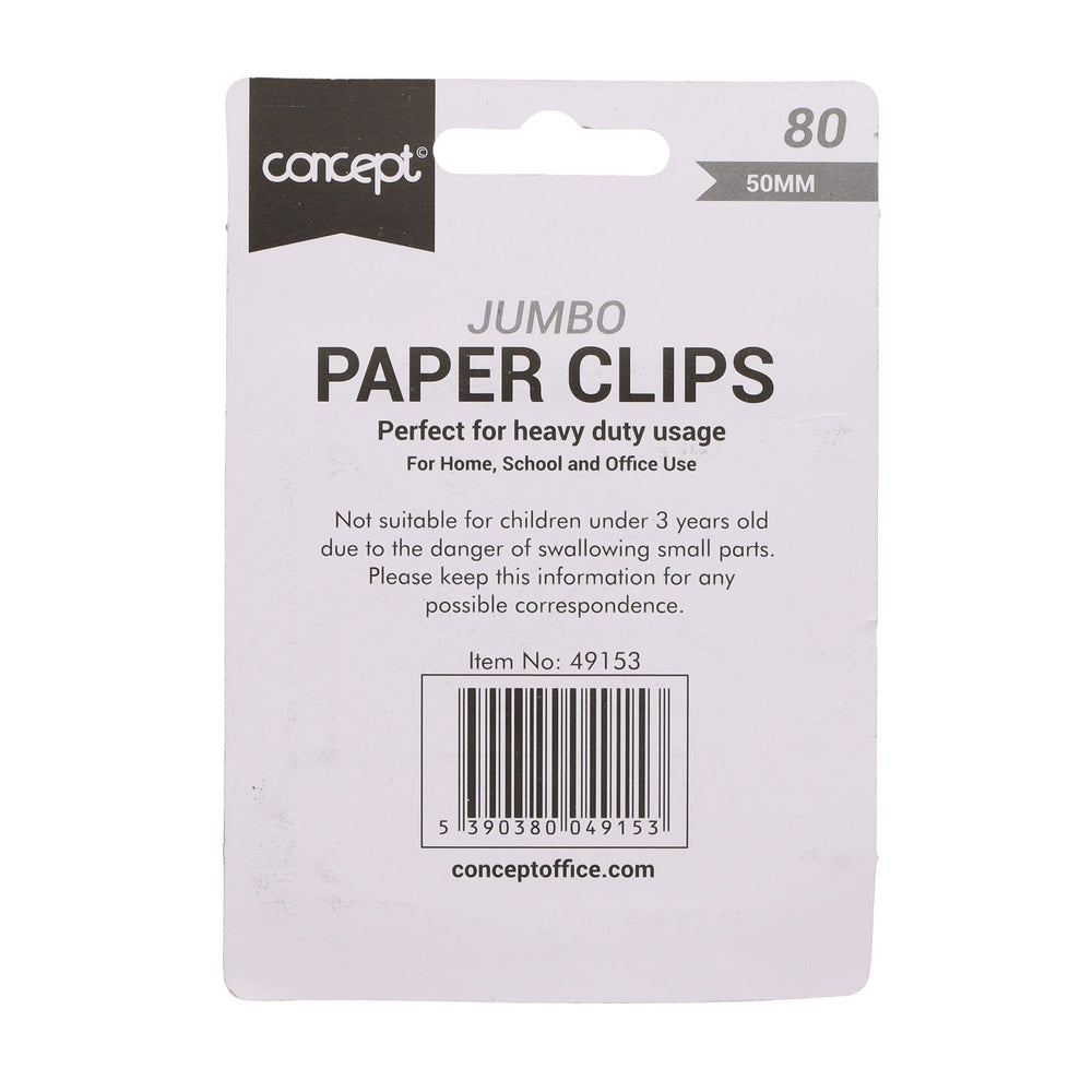 Card 80 50Mm Jumbo Paper Clips