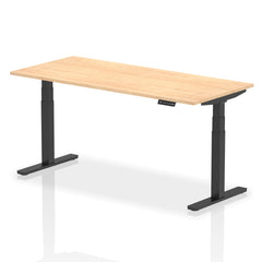 Dynamic Air 1800 x 800mm Height Adjustable Desk Maple Top Black Leg HA01200 DD