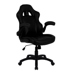 Nautilus Designs Predator Ergonomic Gaming Style Office Chair with Folding Arms and Integral Headrest and Lumbar Support Black - BCP/H600/BK DD