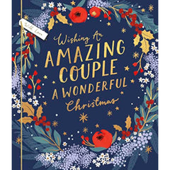An Amazing Couple Embellished & Gold Foiled Christmas Card