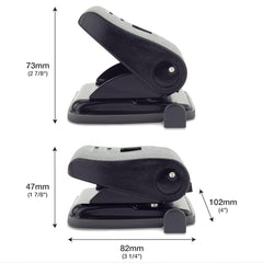 Rapesco ECO 2-Hole Punch (20 Sheet) – Black (Pack 3)