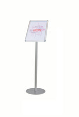 Twinco Agenda Literature Display Snap Frame Floor Standing A4 Silver - TW51758 DD