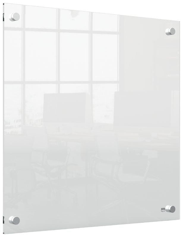 Nobo Transparent Acrylic Mini Whiteboard Wall Mounted 450x450mm 1915620