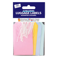 30 Luggage Labels Mixed Colour 135 x 75mm