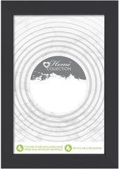 Black Nouveau Simple Design Styrene Photo Frame 4x6