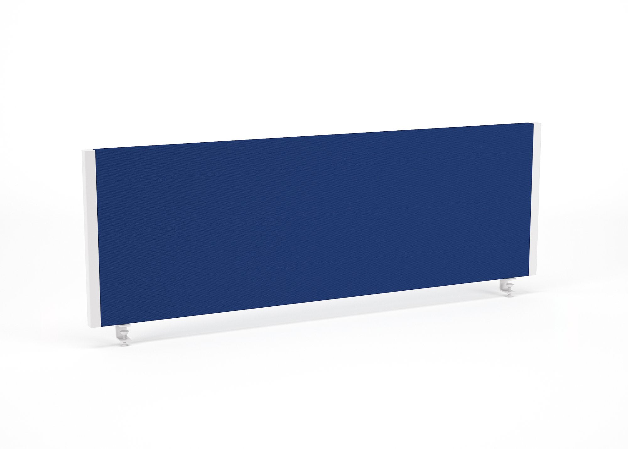 Impulse Straight Screen W1200 x D25 x H400mm Blue With White Frame - I004621 DD