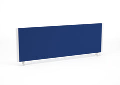 Impulse Straight Screen W1200 x D25 x H400mm Blue With White Frame - I004621 DD