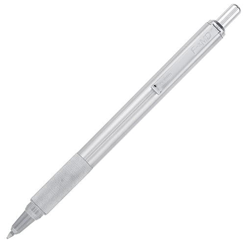 Zebra FX-MD Metal Detectable Retractable Ballpoint Pen – Silver Barrel, Black Ink