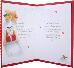 Hallmark Boxed Christmas Card for Fianc�e - Cute Forever Friends Winter Love Design