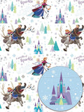 Disney Frozen 2 Sheets Of Gift Wrap And 2 Gift Tags