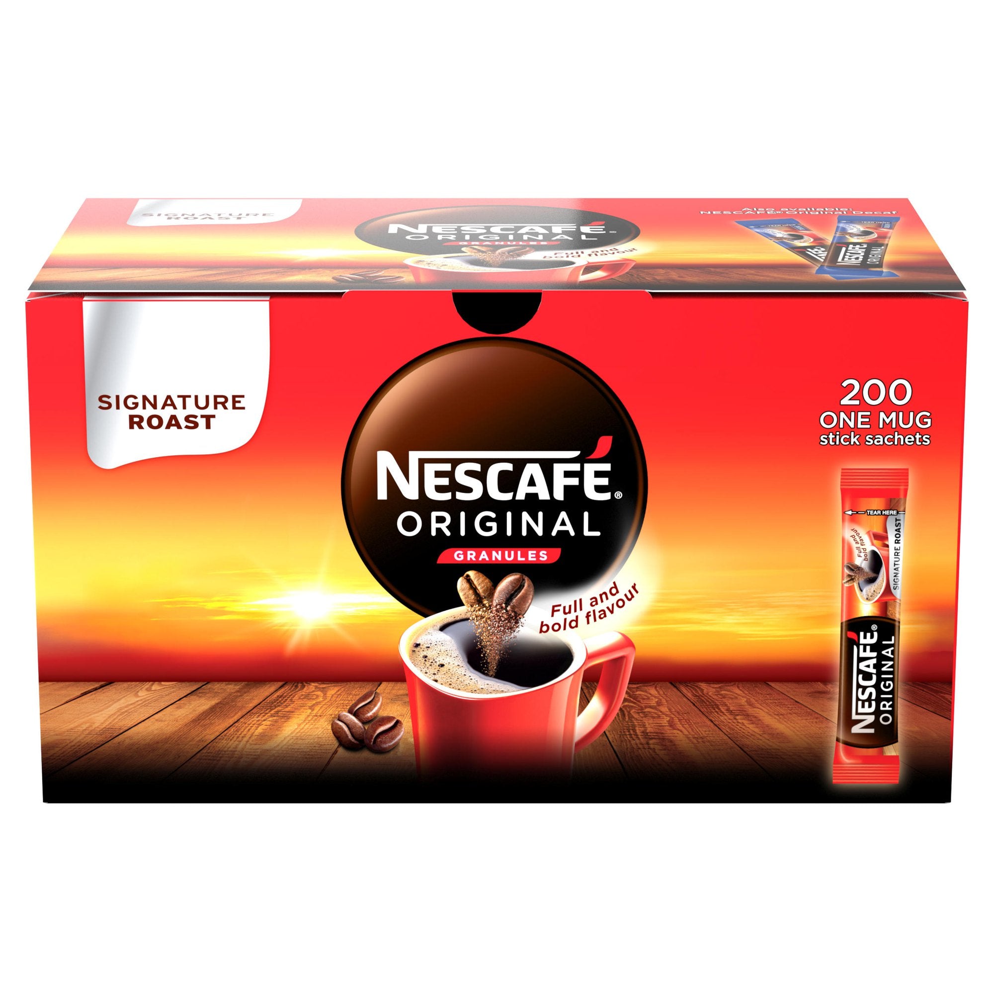 Nescafe Original Instant Coffee Sticks 1.8g (Pack 200) - 12348358