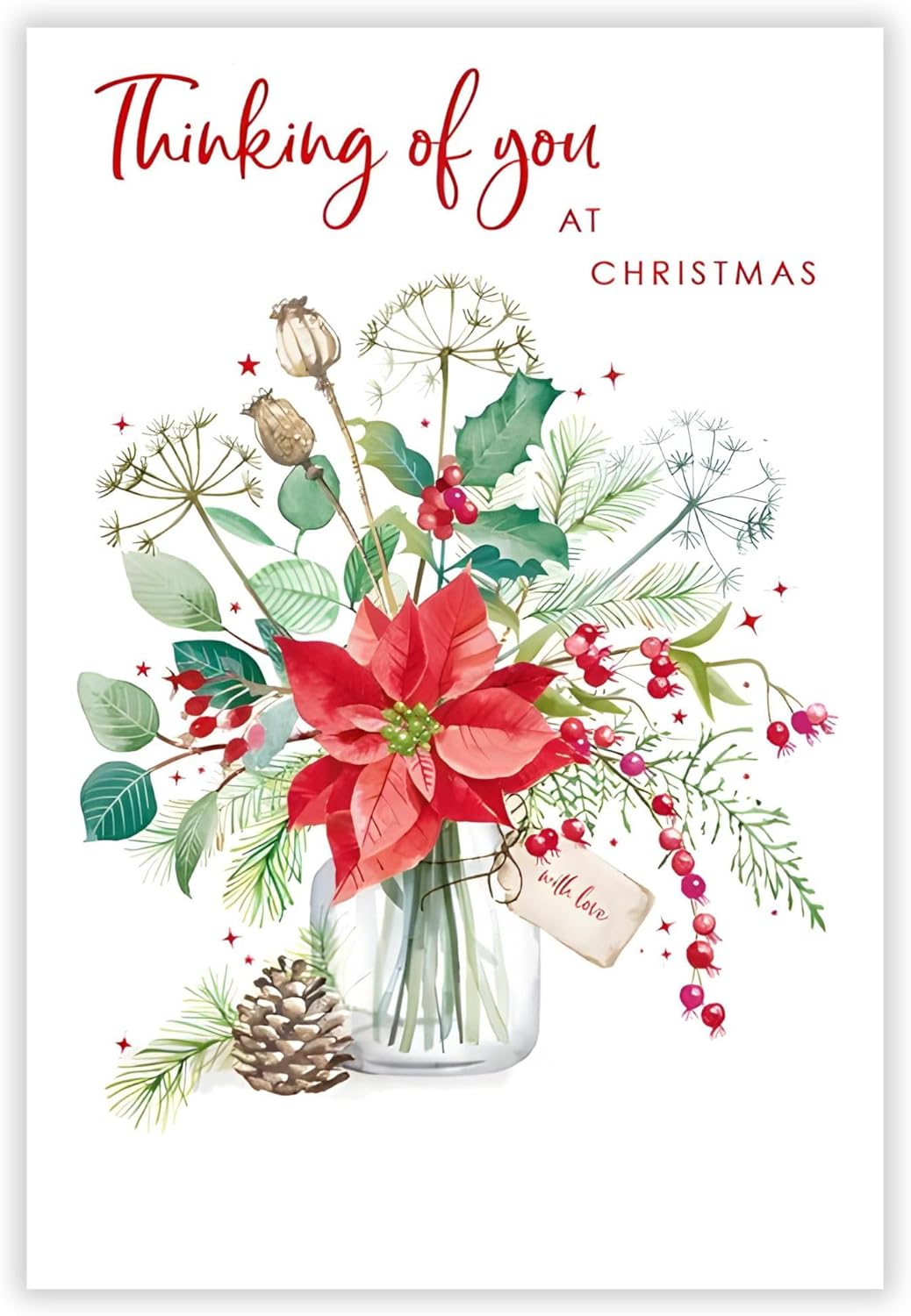 (TOY) POINSETTIA VASE