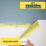 Yellow Frog Tape for indoor painting, 35mm wide, 41.1m length, DIY decorating supplies, ideal for precise paint edges