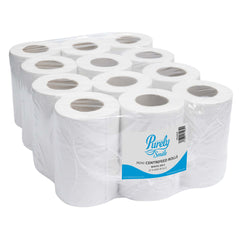 ValueX Mini Centrefeed Roll 2 Ply 60m White (Pack 12) PS1204