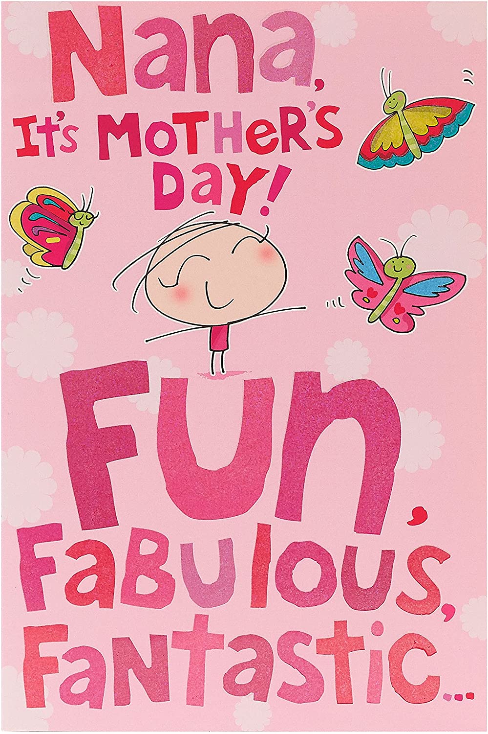 Bright Cartoon Design for Nana Mother's Day Card